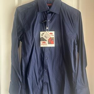 Jerry Garcia Navy Dress Shirt NWT 14 1/4